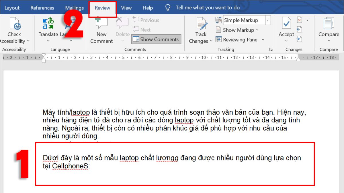 Tô đen văn bản