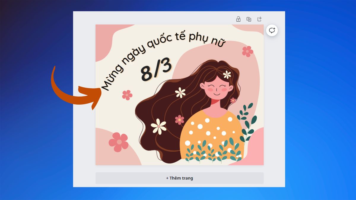 Cách làm thiệp 8/3 kèm lời chúc ý nghĩa bằng Canva 5