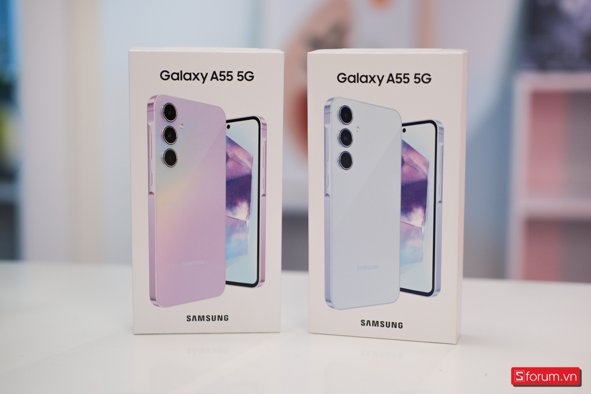 Hộp của Samsung Galaxy A55 5G