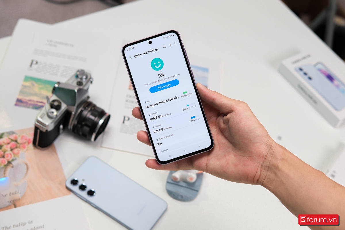 Samsung Galaxy A55 5G được trang bị con chip Exynos 1480