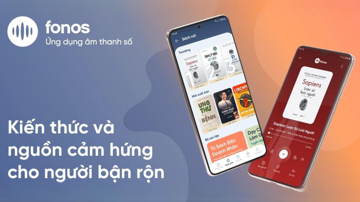 Fonos - app ứng dụng nghe sách nói miễn phí