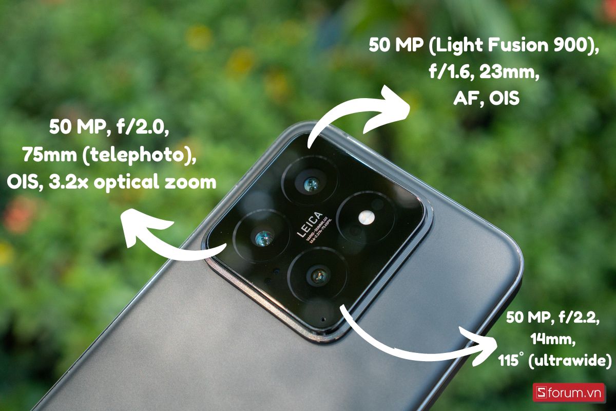 Thông số camera của Xiaomi 14