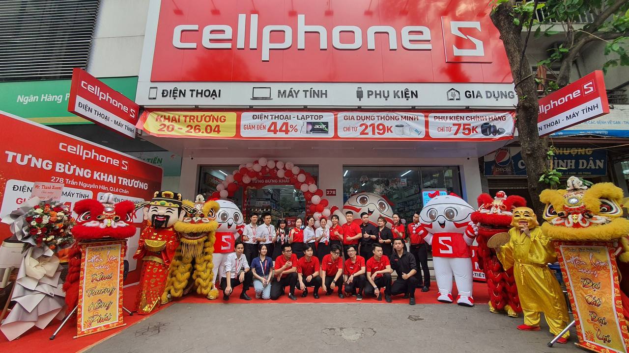 CellphoneS khai trương cửa hàng mới tại quận Lê Chân, Hải Phòng