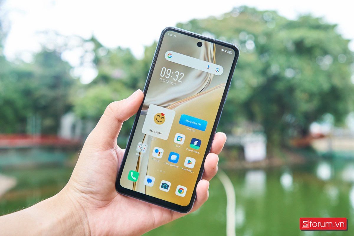 Infinix Hot 40i có giao diện mặt trước khá đẹp