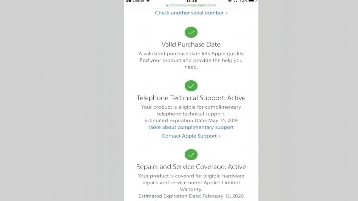 Cách kích hoạt Apple Care online
