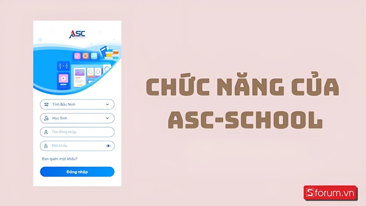 Các chức năng chính của ASC-SCHOOL