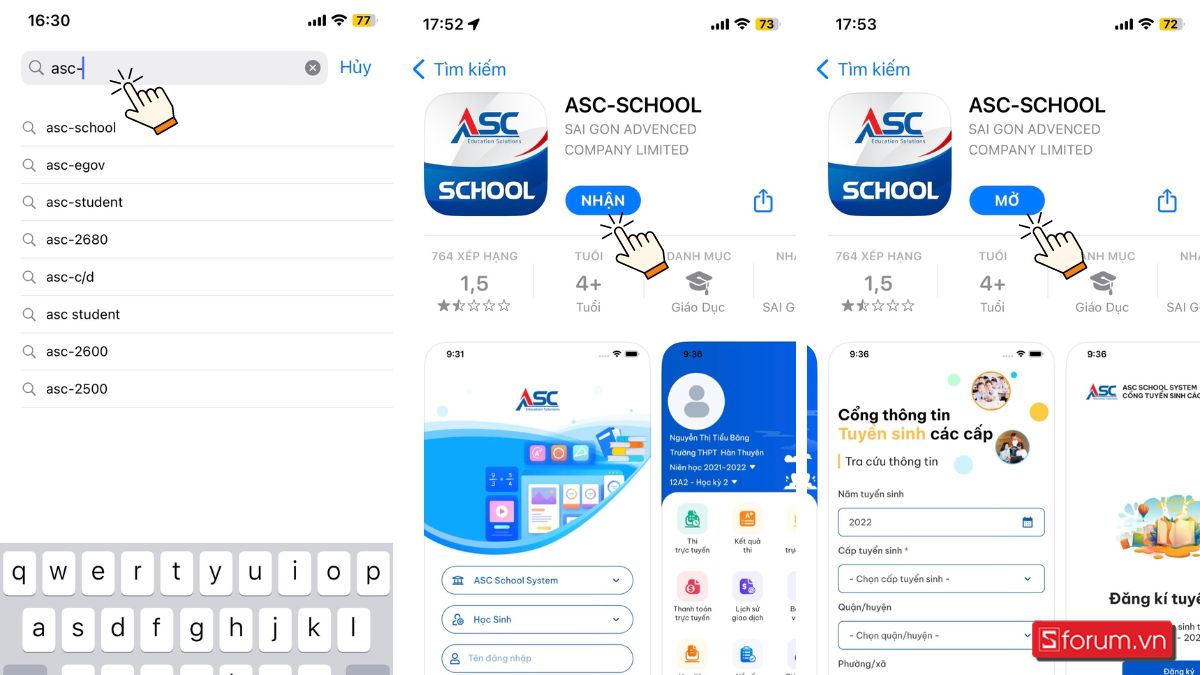 Hướng dẫn tải ASC-SCHOOL APK trên điện thoại iOS