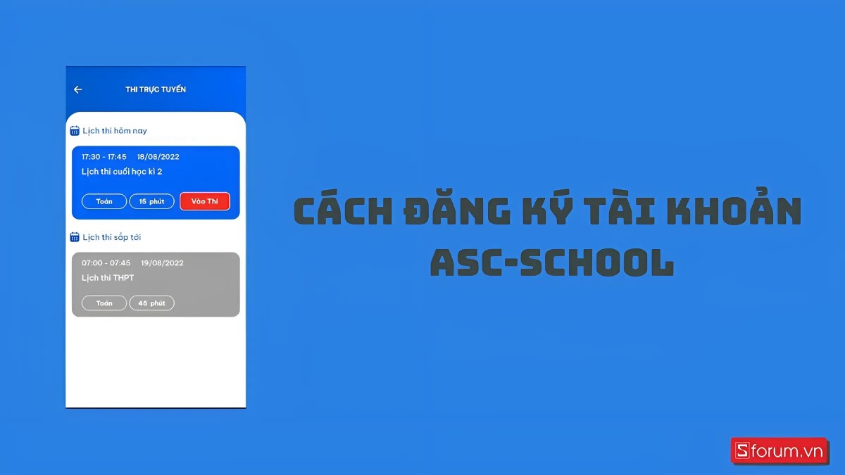 Cách đăng ký tài khoản ASC-SCHOOL