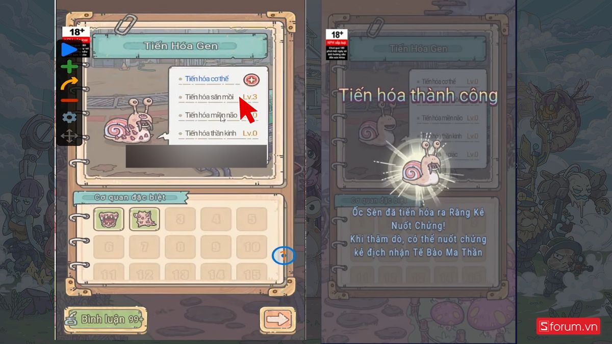 cách chơi Super Snail bước 3