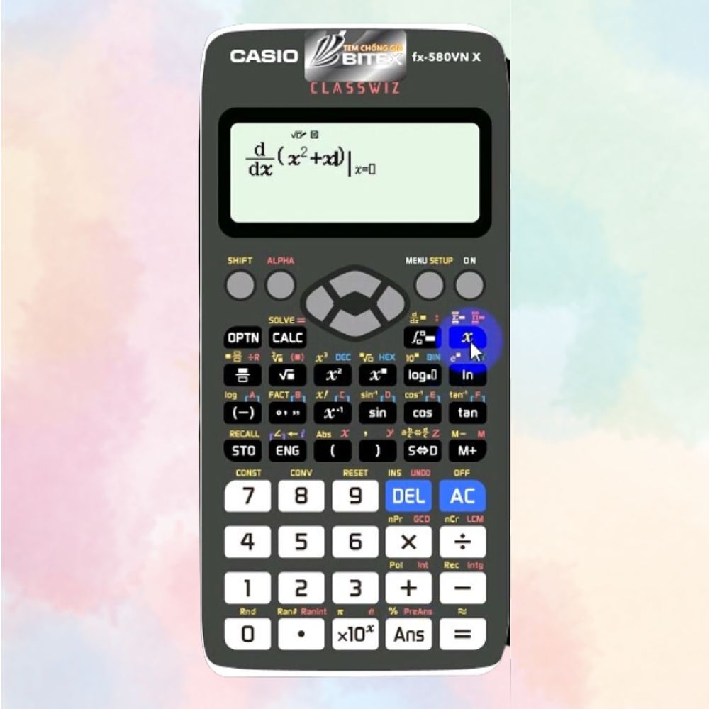 Cách tính đạo hàm bằng máy tính Casio Fx-580VN đơn giản và nhanh chóng 3