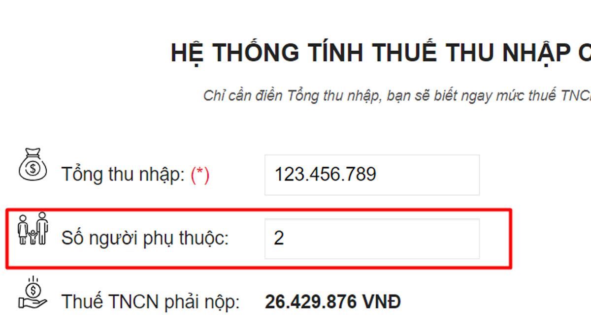 Cách tính thuế thu nhập cá nhân online năm 2024 bước 3