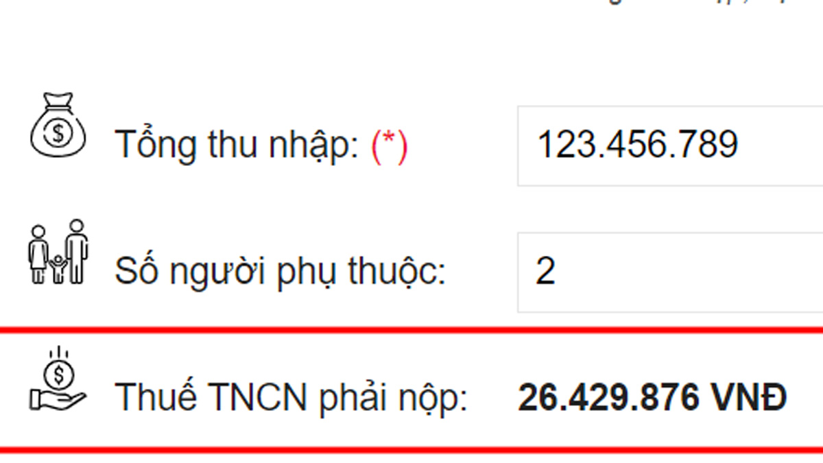 Cách tính thuế thu nhập cá nhân online năm 2024 bước 4