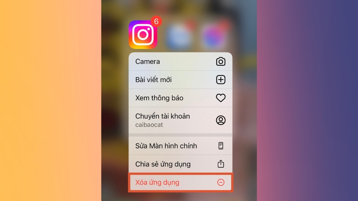Xóa rồi download lại ứng dụng để khắc phục Instagram bị lỗi filter