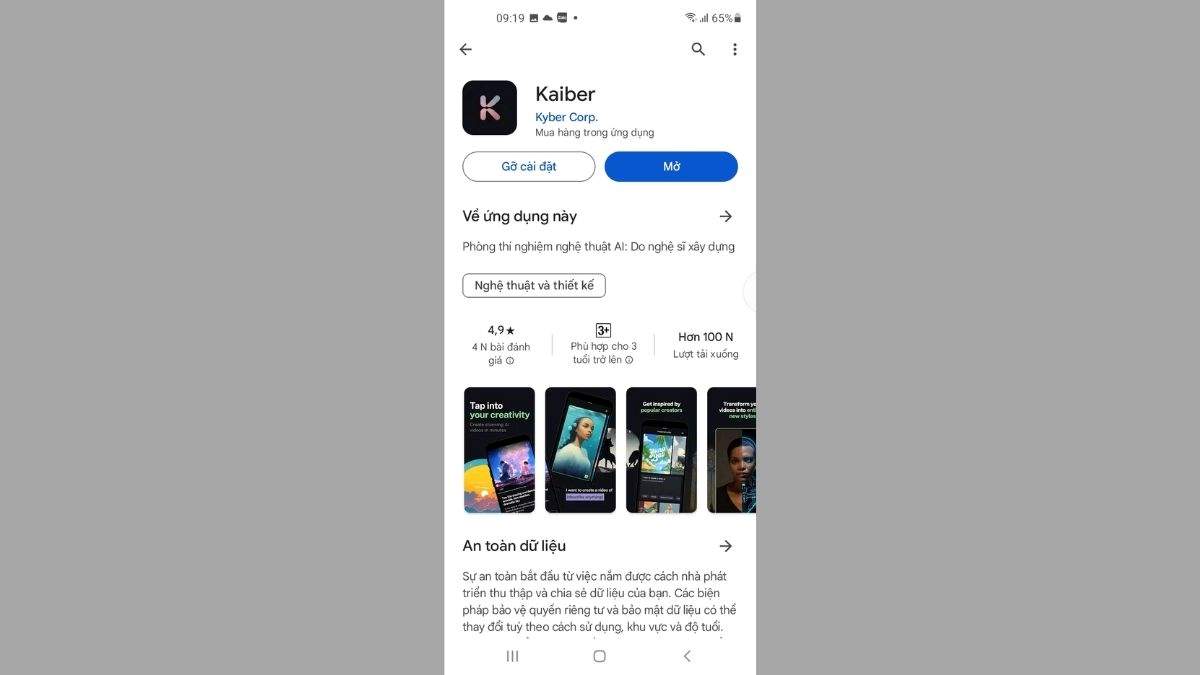 Tải Kaiber APK trên điện thoại Android bước 3