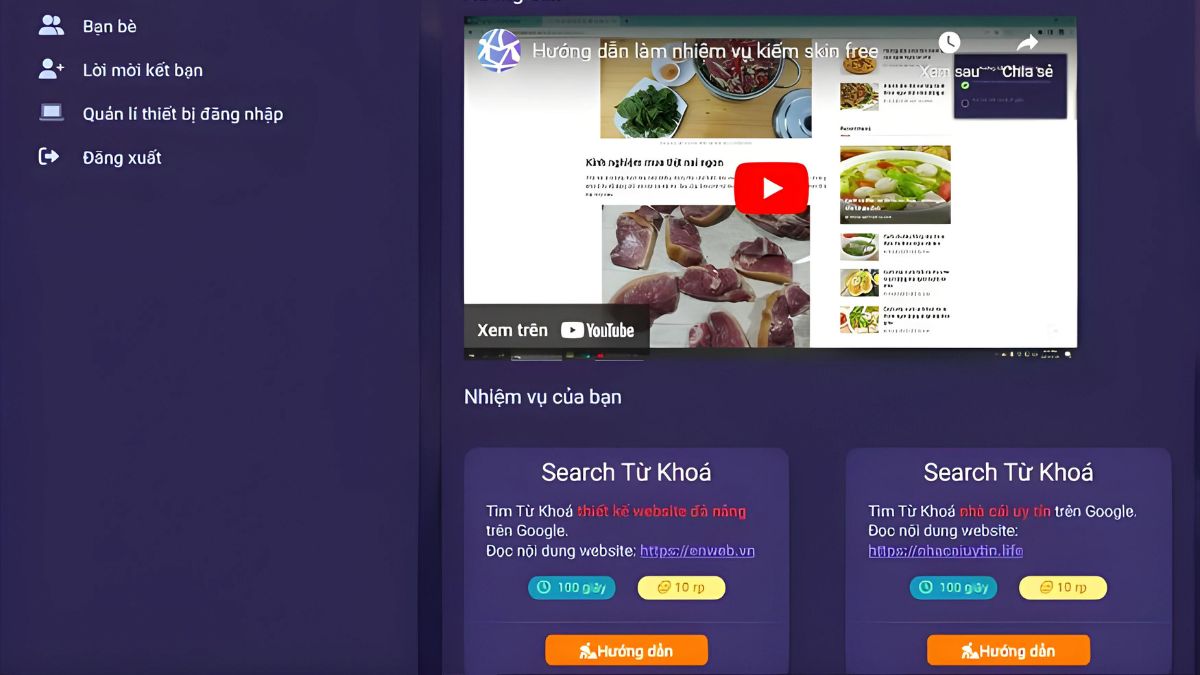 Cách nhận RP miễn phí trên LmssPlus bước 2