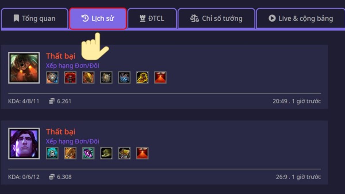 Cách sử dụng LmssPlus check lịch sử đấu LMHT chi tiết bước 3