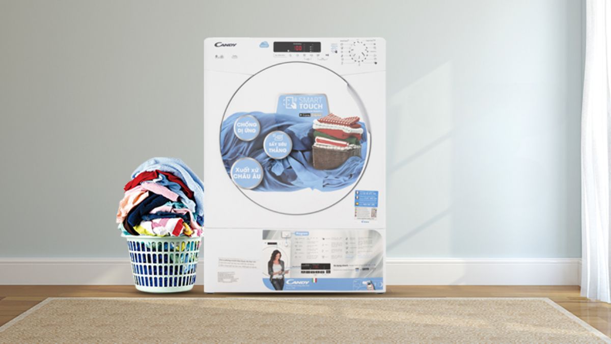 Máy sấy thông hơi Candy 9 kg CS V9DF-S
