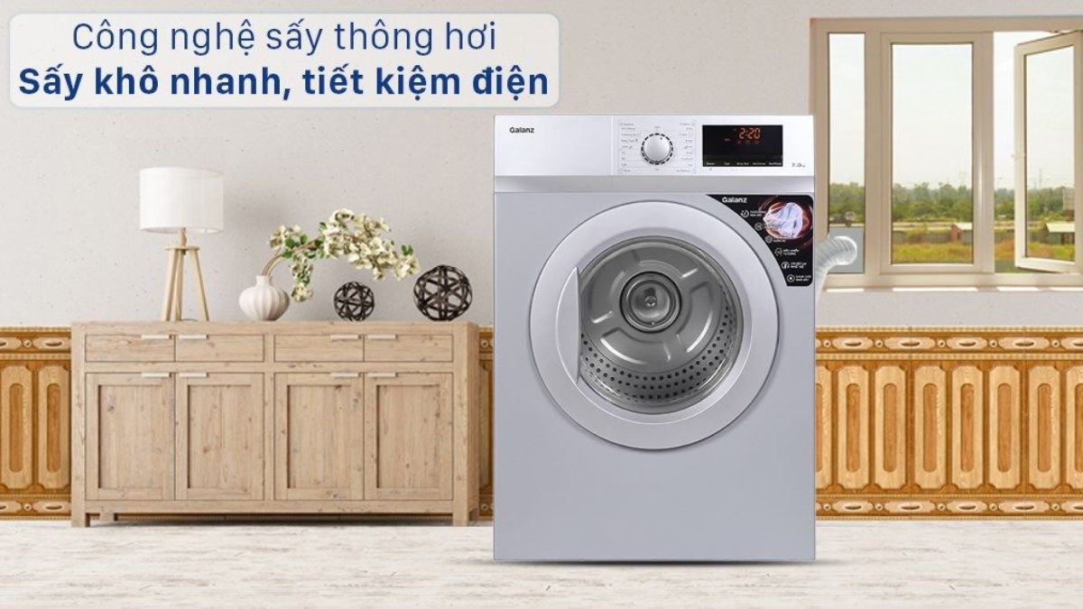 Máy sấy thông hơi Galanz 7 Kg DV-70T5C(W)