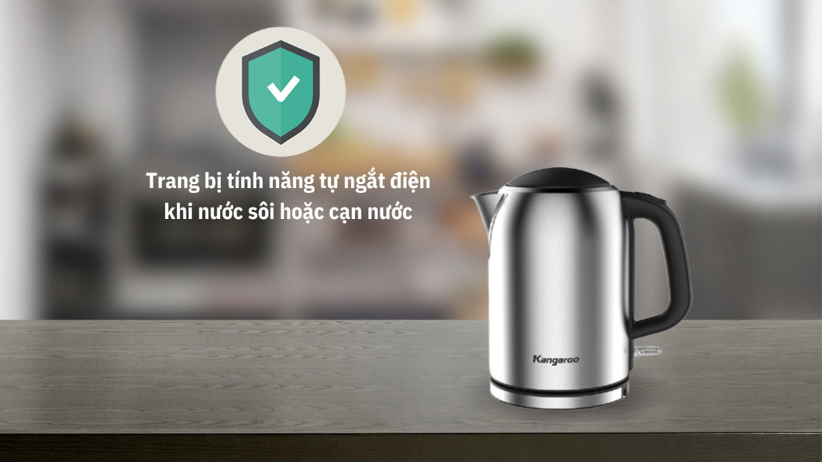 Ấm đun nước siêu tốc Kangaroo KG353 1.7L
