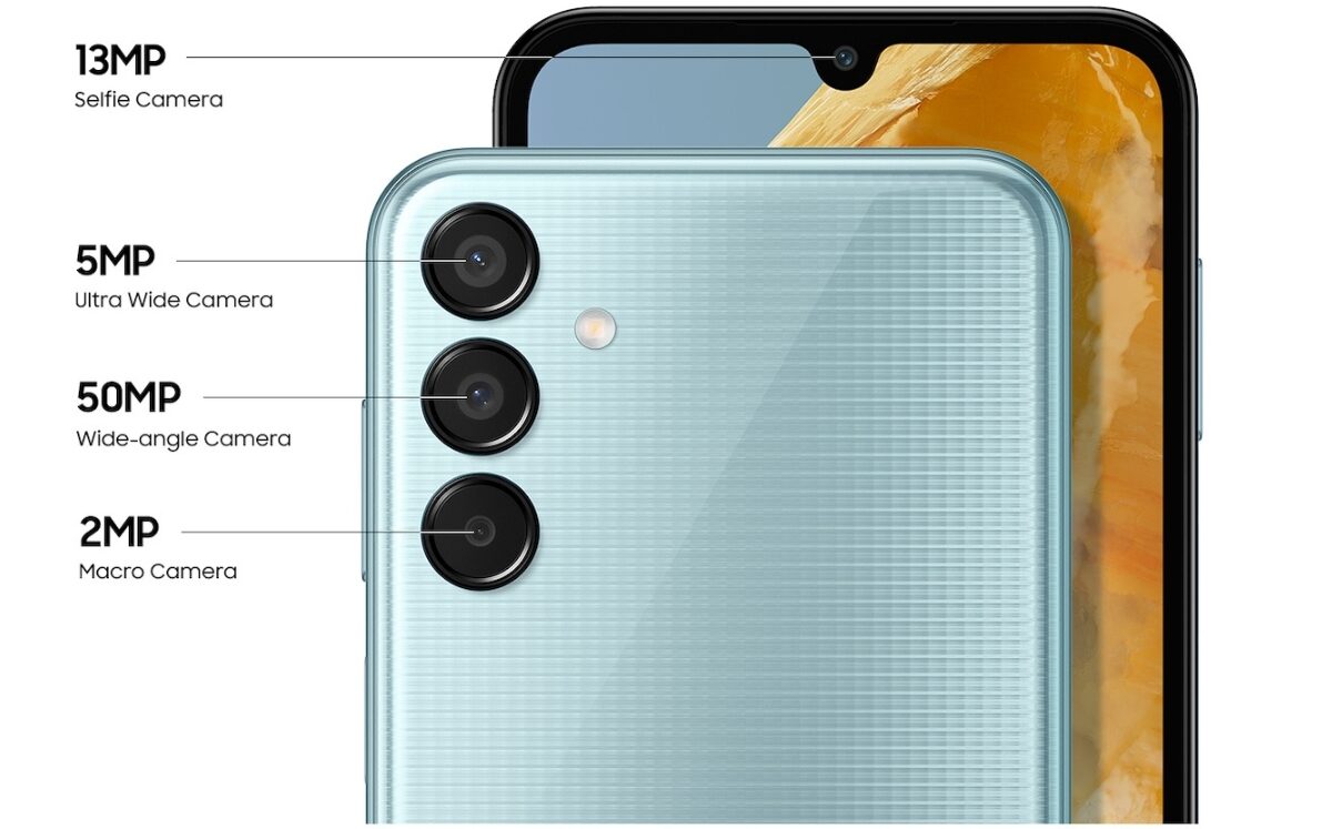 Samsung Galaxy M15 5G có 3 camera sau lần lượt là 50MP, 5MP, 5MP
