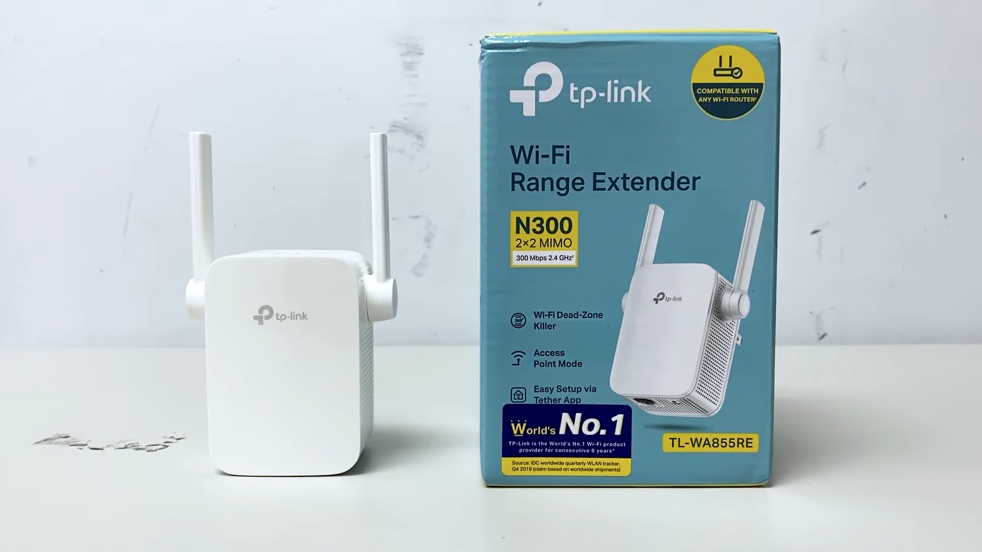 TP-Link TL-WA855RE có 2 ăng-ten MIMO tăng cường khả năng mở rộng sóng wifi