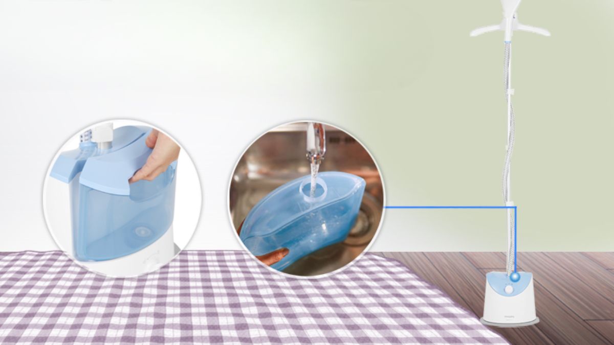 Cách sử dụng bàn ủi hơi nước đứng an toàn 1