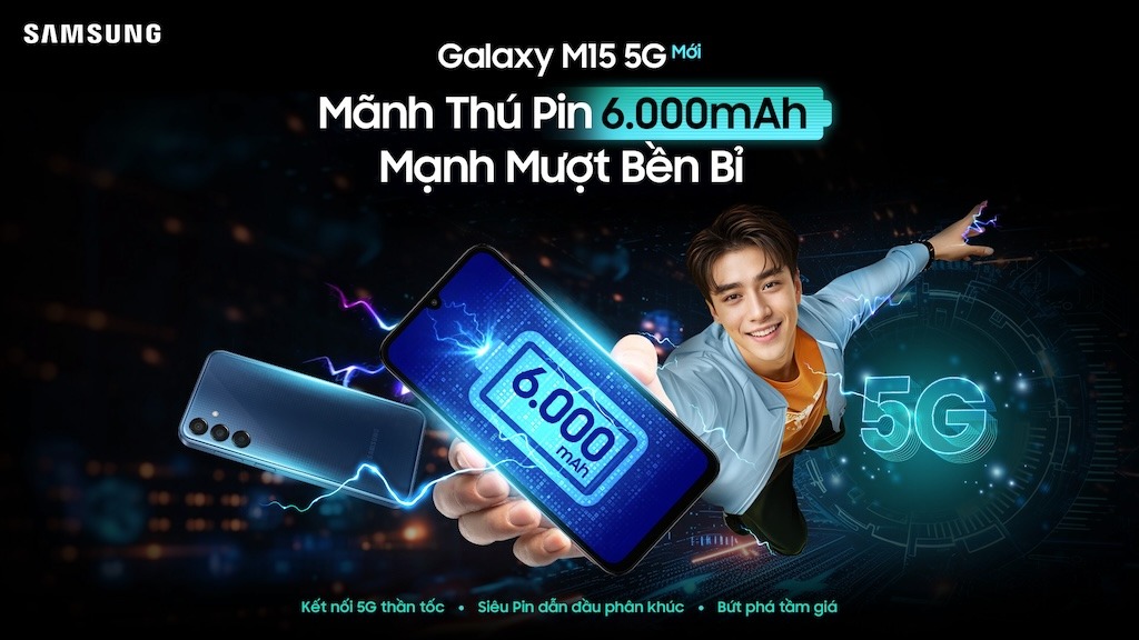 Ra mắt Samsung Galaxy m15 5G