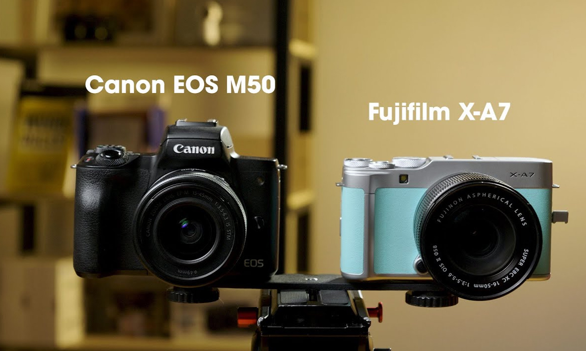 Một số mẫu phổ biến như Canon EOS M50, Sony A6000 hay Fuji X-A7 cung cấp chất lượng hình ảnh tốt với mức giá phải chăng