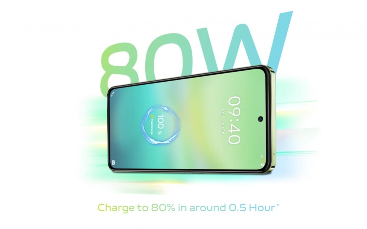 Điện thoại vivo Y100 có sạc nhanh 80W ấn tượng