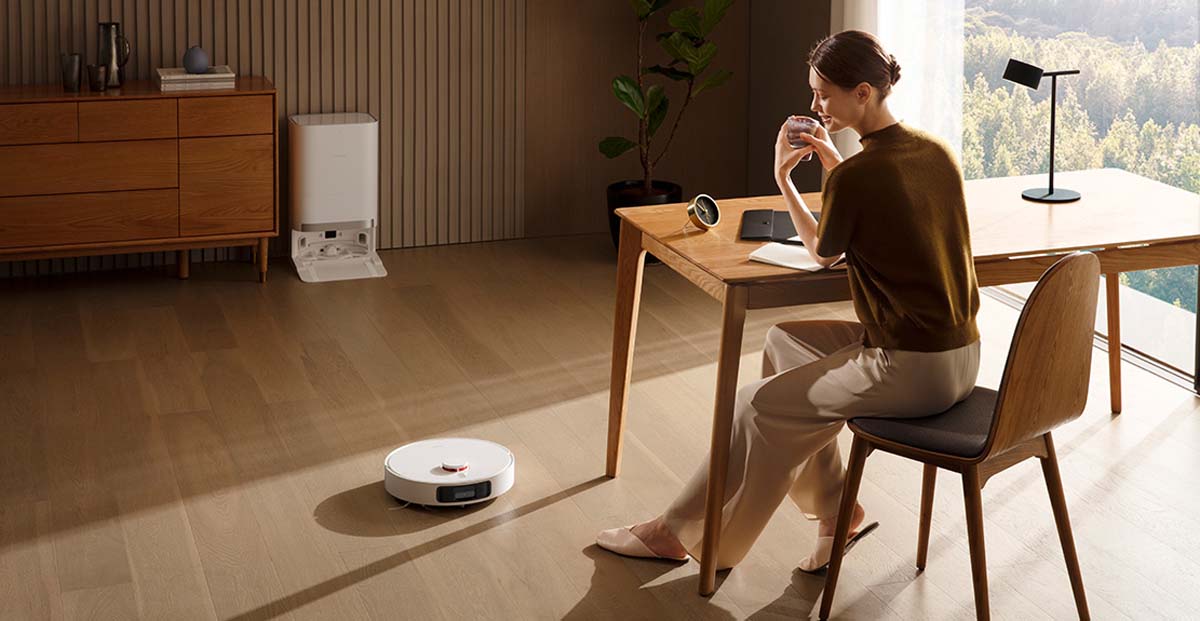 Xiaomi Robot Vacuum X20+ được trang bị hút kép tự động làm sạch thùng rác chỉ trong 10 giây